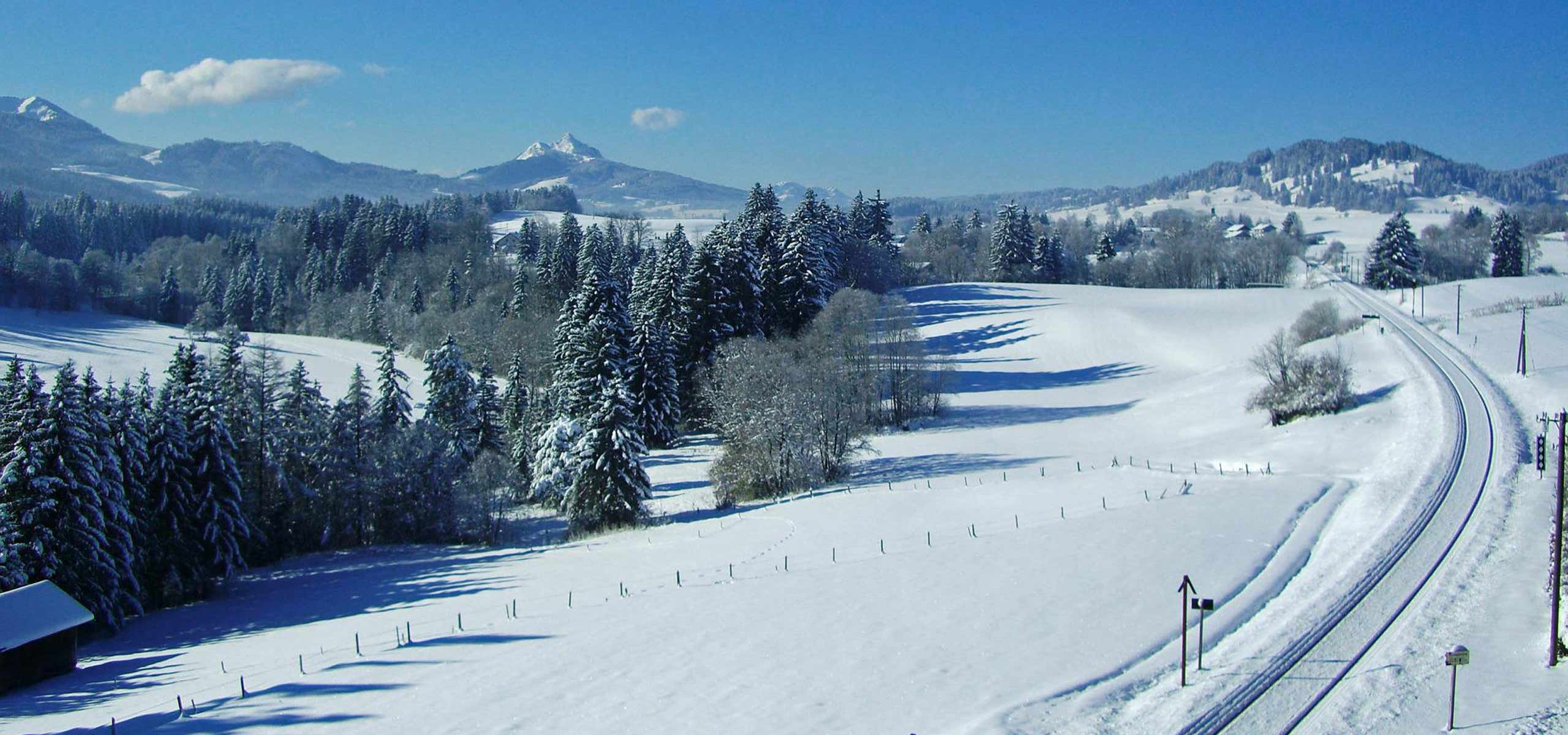 Winterlandschaft Allgäuer Berge