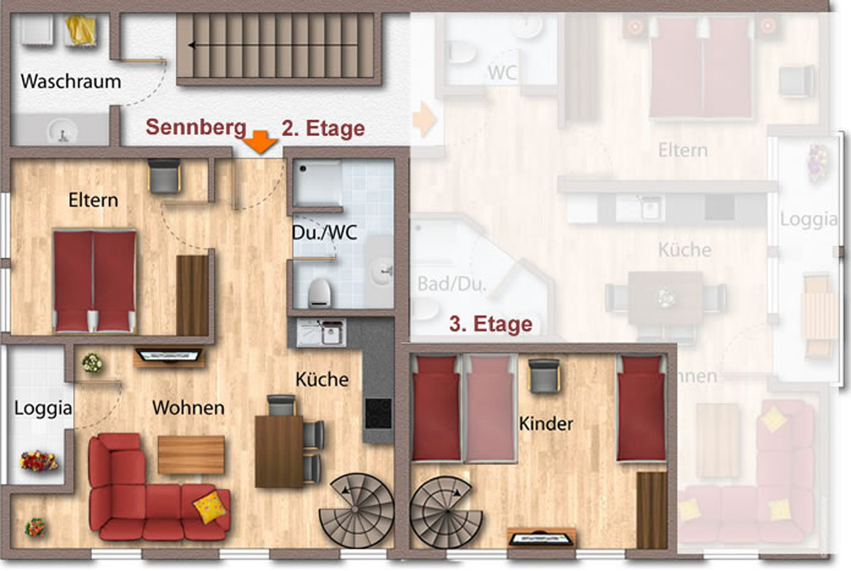 Grundriss Sennberg